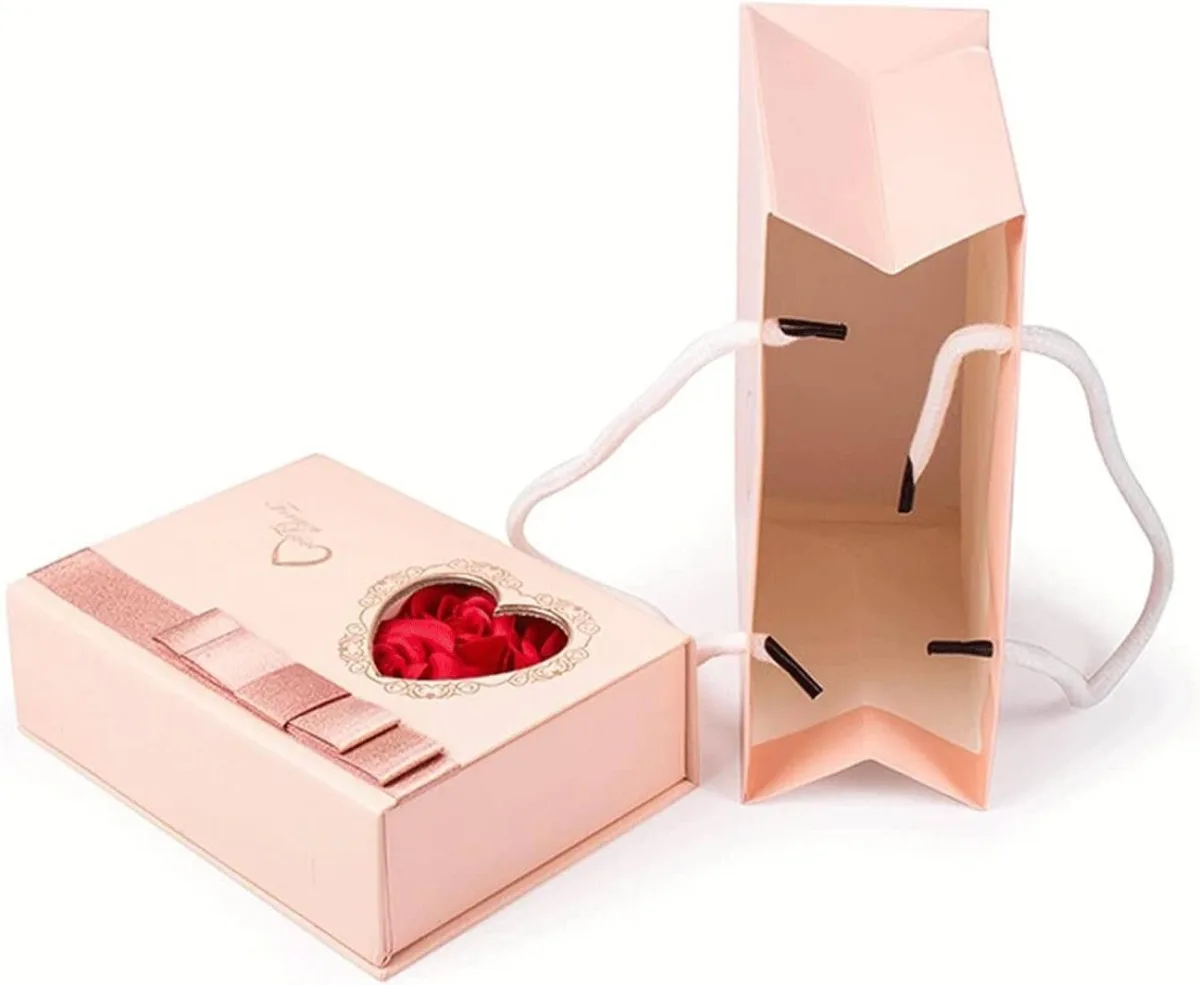 Cutie Forever Love cu 6 trandafiri din săpun, en-gros - E393 — Imaginea 7