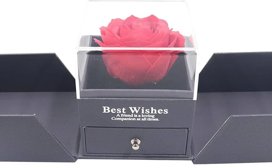 Trandafir din săpun Best Wishes cu sertar, en-gros - E385 — Görsel 6