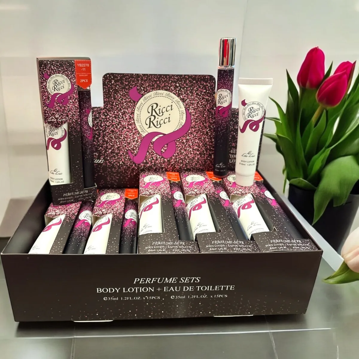 Set Parfum și Loțiune de Corp 2 Piese 35 ml pentru Femei Engros — Görsel 2