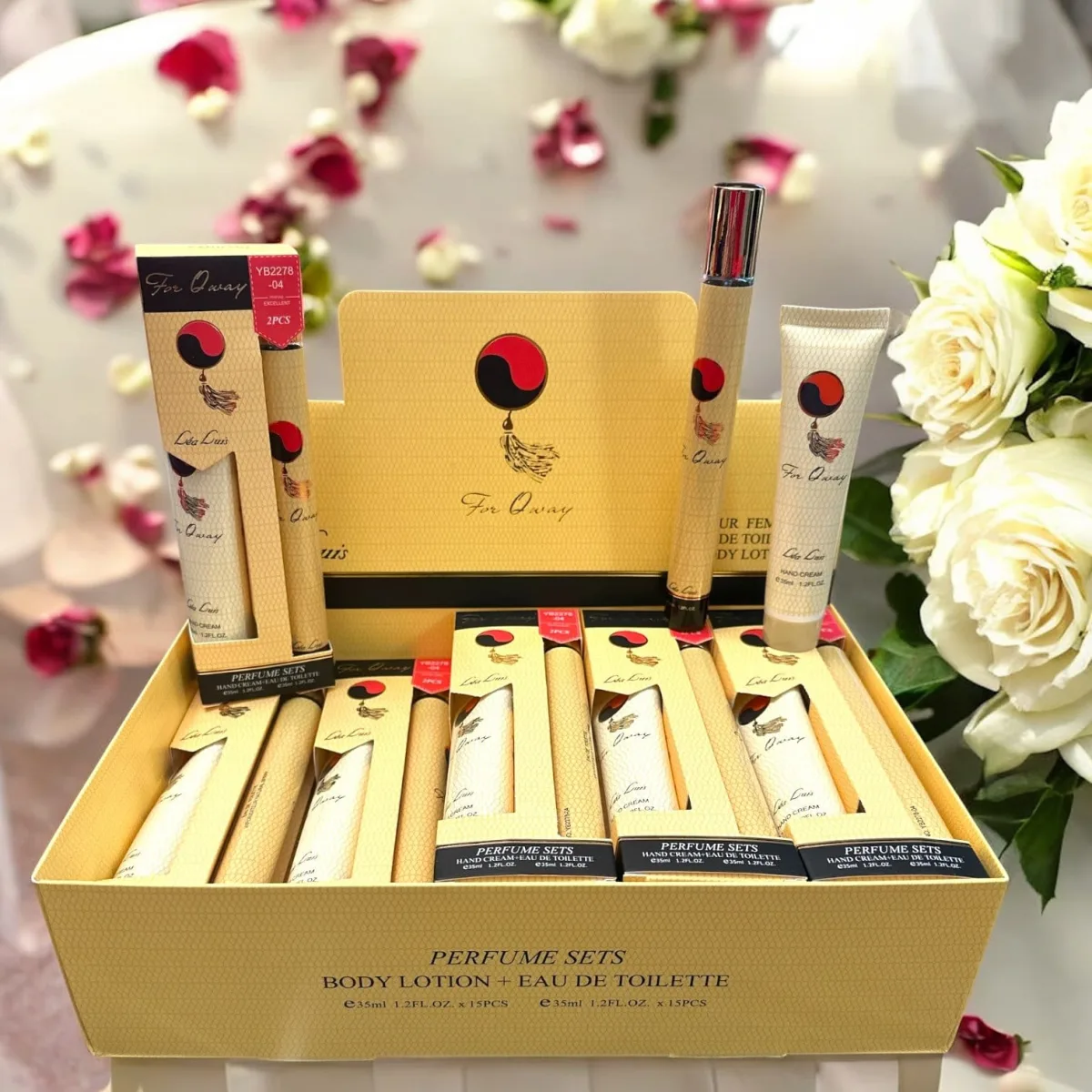 Set parfum tip pix și cremă de mâini 35 ml - YB2278-04 Engros — Image 1