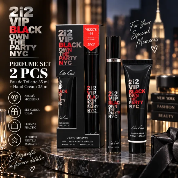 Set parfum tip pix și cremă de mâini 35 ml - YB2278-44 Angro