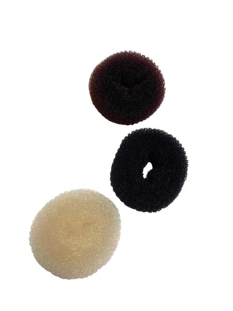 Burete Pentru Coc MIC - Accesoriu Coafură Tip Gogoșar, Negru/Șaten/Bej En Gros — Görsel 7