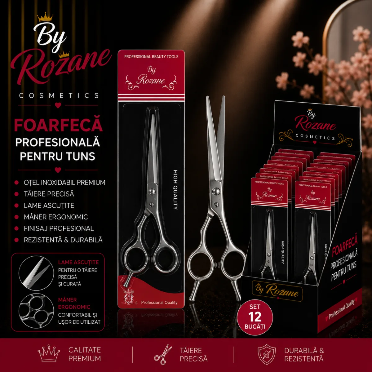 Foarfecă profesională pentru tuns – Beauty Tools Engros — Görsel 1