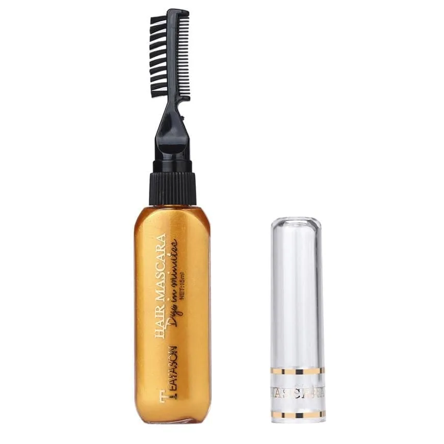 Rimel colorat pentru șuvițe - vopsea temporară de păr, 15 ml, 6 culori intense cu efect glitter Engros — Görsel 4