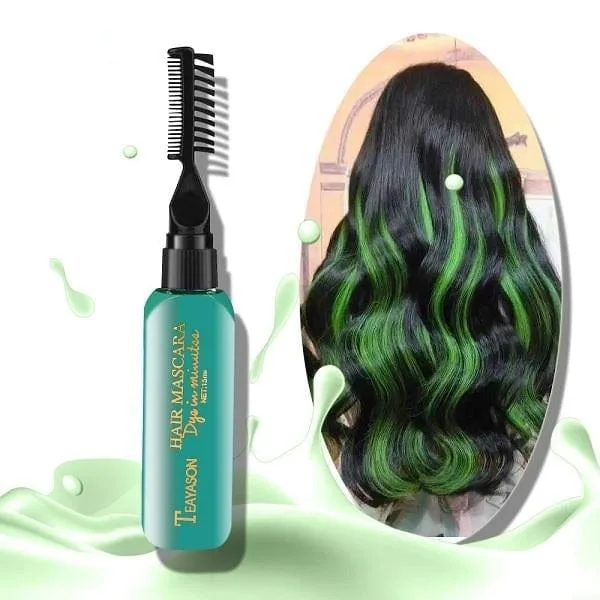 Rimel colorat pentru șuvițe - vopsea temporară de păr, 15 ml, 6 culori intense cu efect glitter Engros — Görsel 6