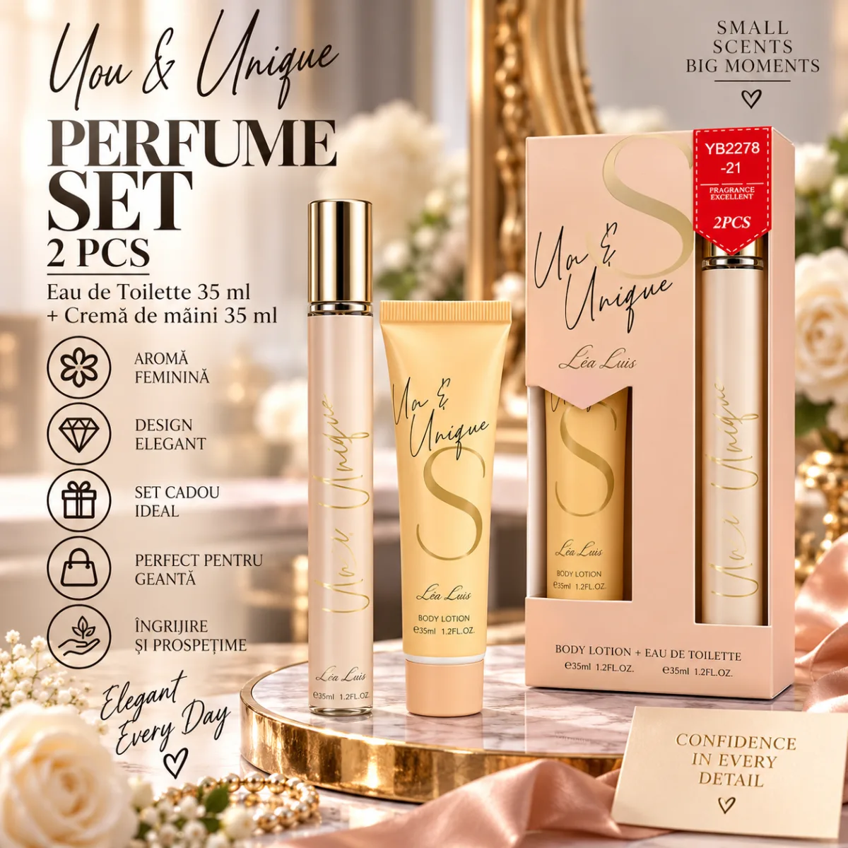 Set parfum și loțiune 35 ml - YB2278-21 En Gros — Image 1