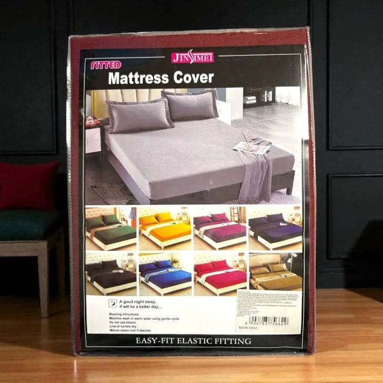 Lenjerie de pat finet visiniu cu elastic 150×200 set 3 piese vișiniu închis (cod H812) Engros — Imaginea 4