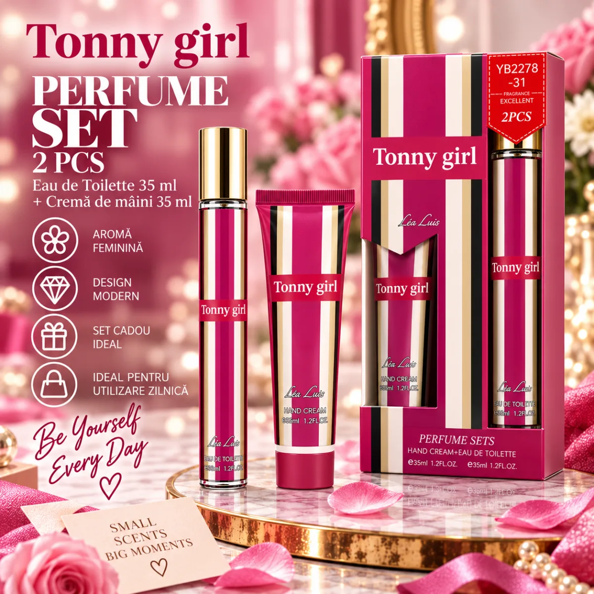 Set cadou dama cu parfum și cremă de mâini Angro — Görsel 1