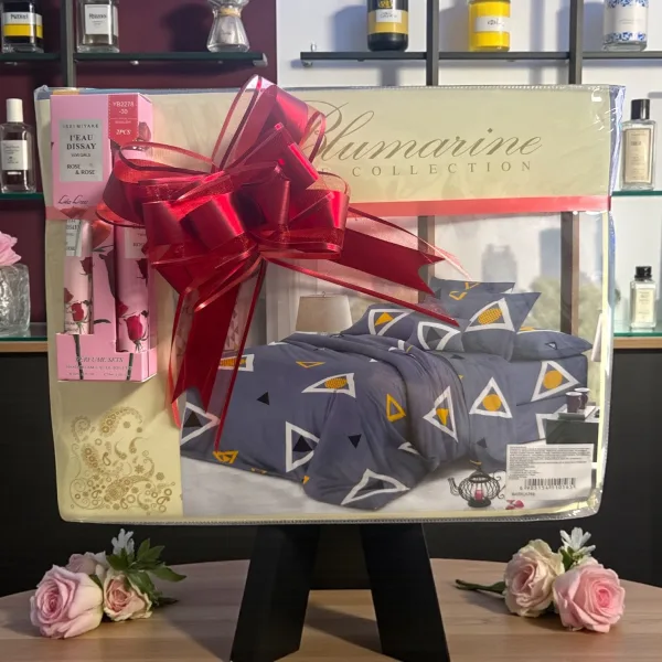 Set cadou H786 femei rafinate cu lenjerie și parfum cu cremă de mâini Angro