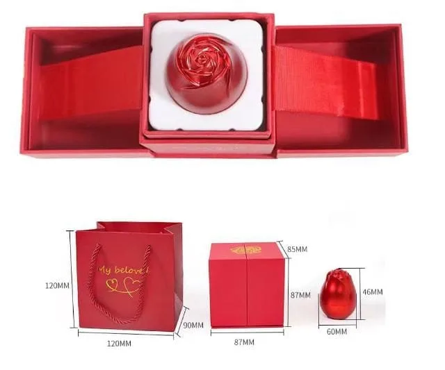 Cutie trandafir metalizat pentru bijuterii, en-gros - E388 — Imaginea 3