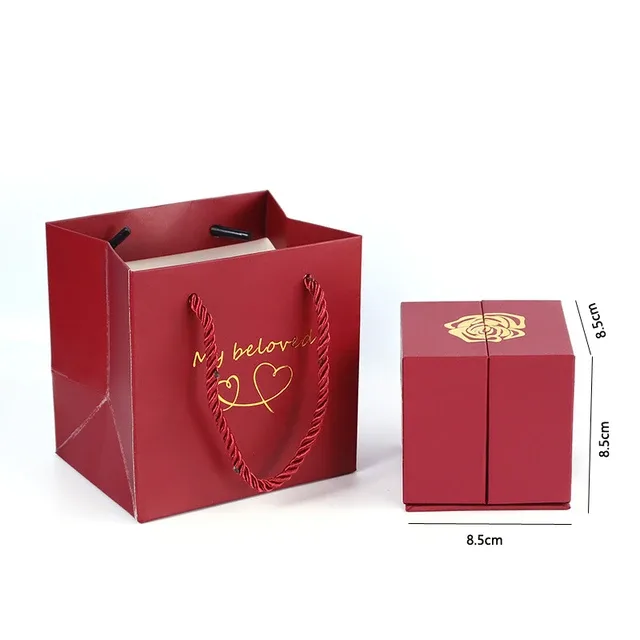 Cutie trandafir metalizat pentru bijuterii, en-gros - E388 — Imaginea 6