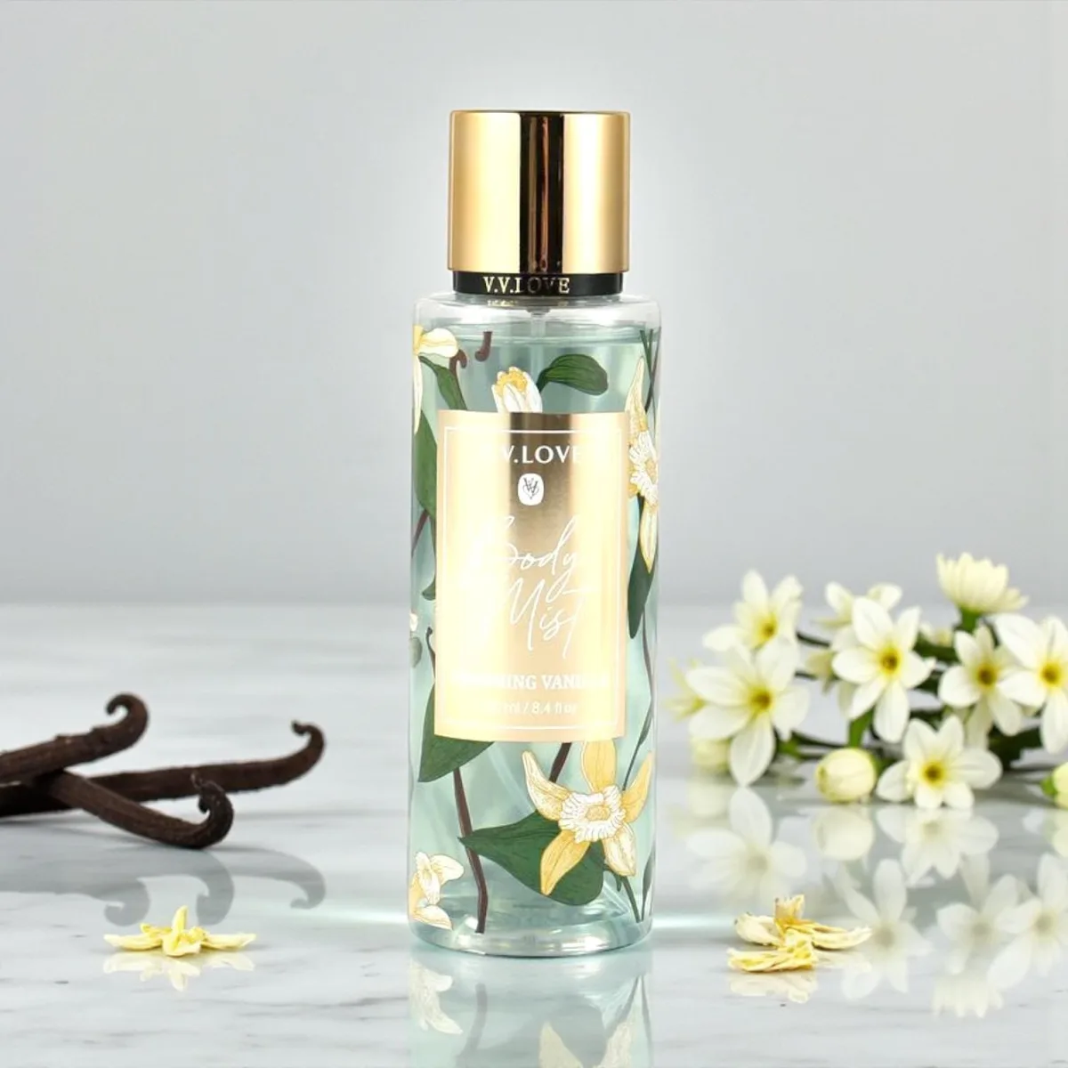 Spray de corp cu vanilie 250 ml - body mist cremos și delicat En-Gross — Imaginea 1