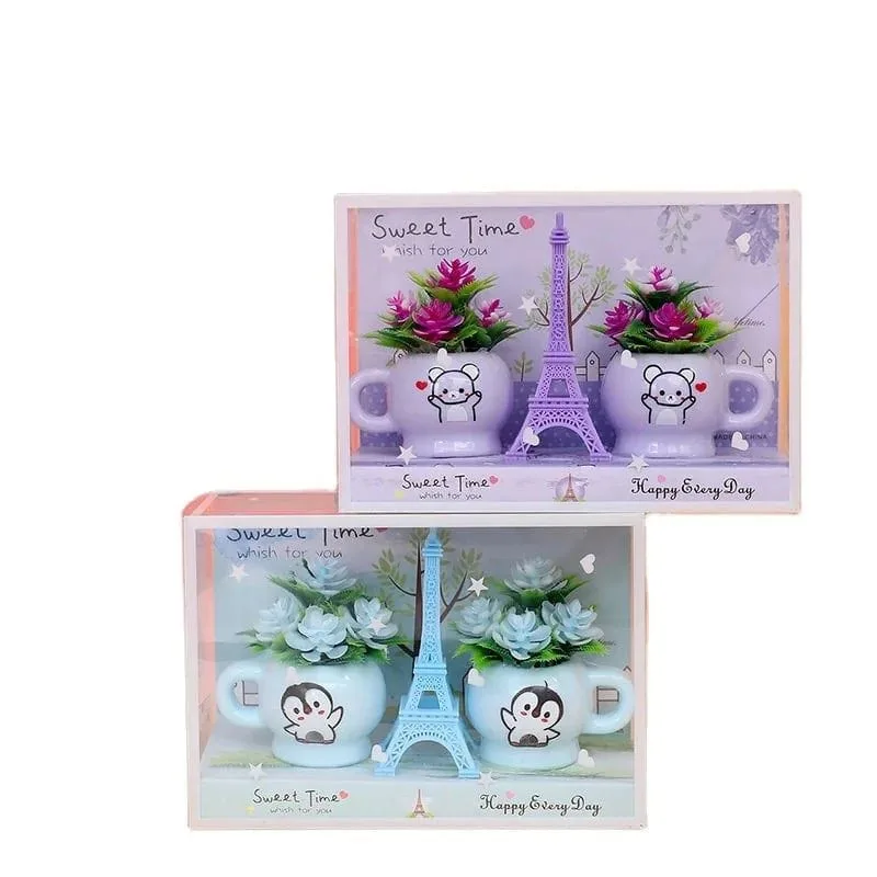 Aranjament floral cu cești Eiffel, en-gros - I498 — Görsel 6