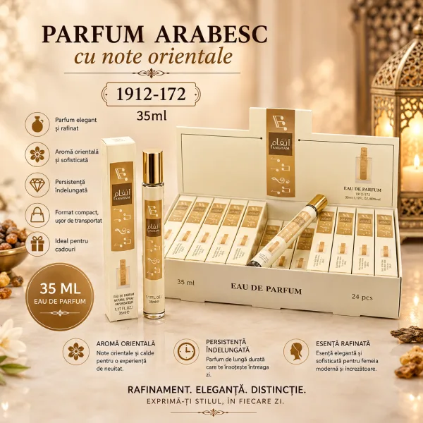 Parfum arabesc 35 ml cu note orientale - Cod 1912-172 Angro