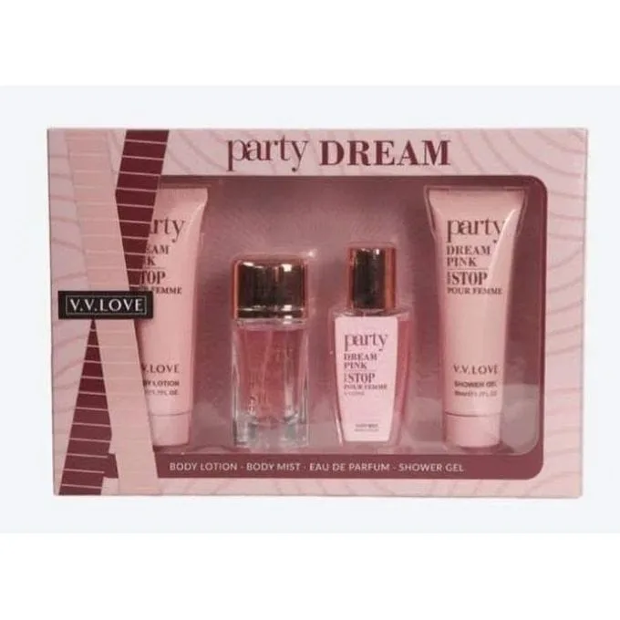 Set cadou parfum 4 piese ambalaj roz elegant pentru femei En-Gross — Görsel 3