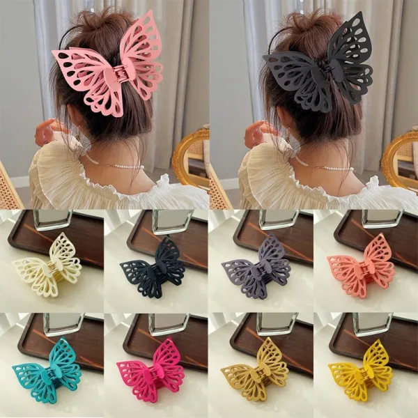 Set 12 clești de păr cu floare și frunză Engros