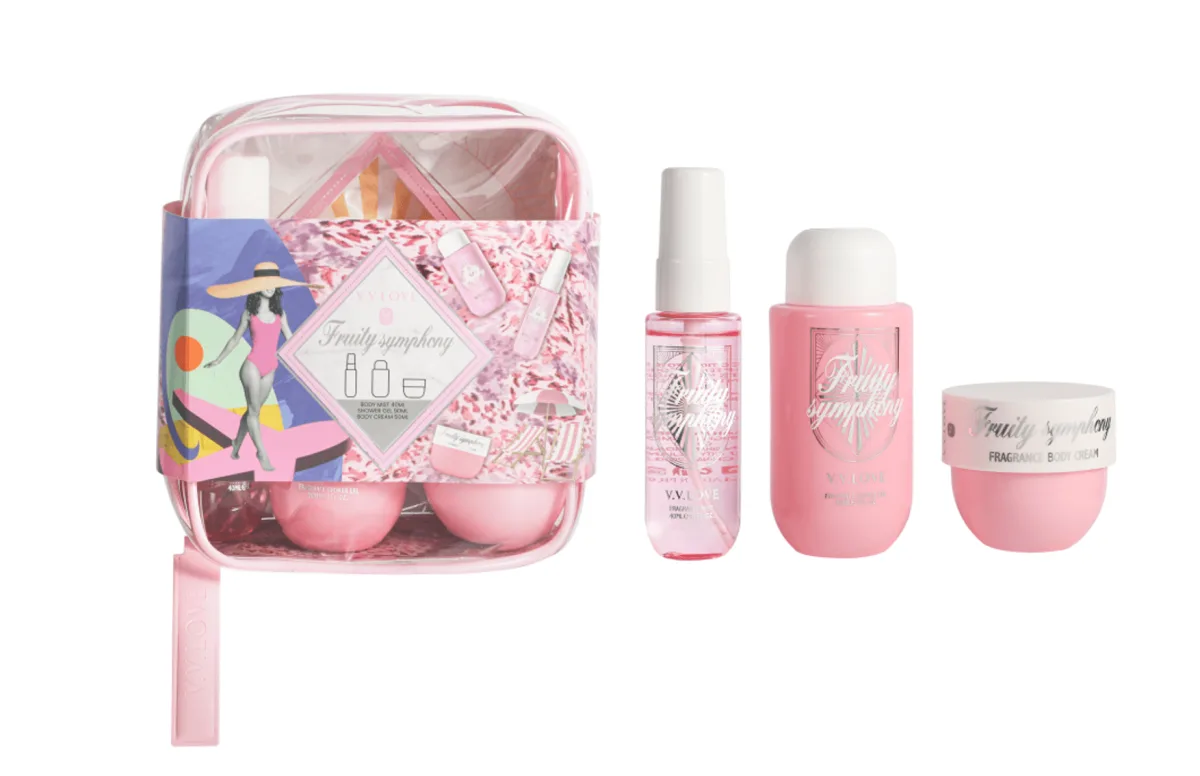 Set ingrijire corp VL9040-S-2 cu spray de corp, gel de dus si crema Engros — Görsel 2