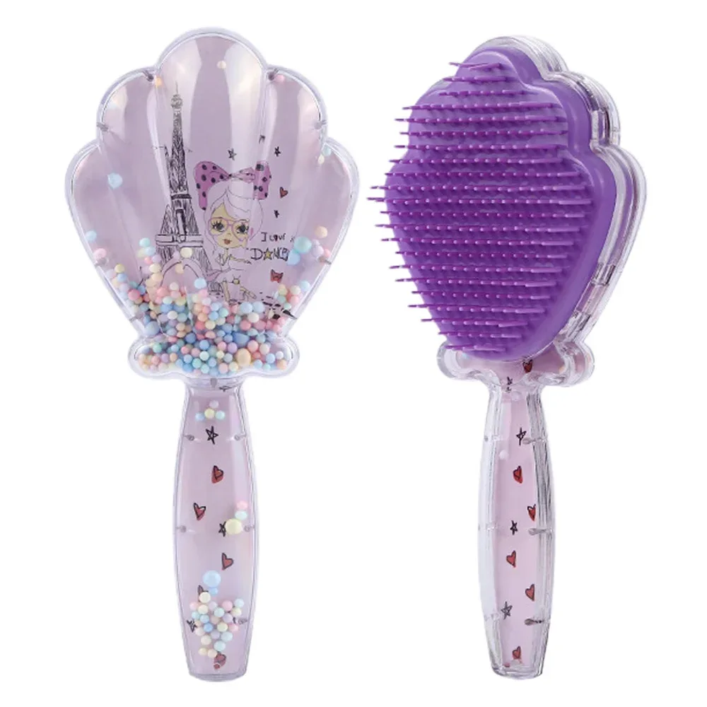 Perie copii cu bilute miscatoare si model scoica 20 cm En-Gross — Image 4