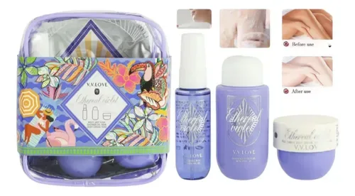 Set voiaj parfumat pentru femei cu body mist, cremă de corp și gel de duș En-Gross — Imaginea 1