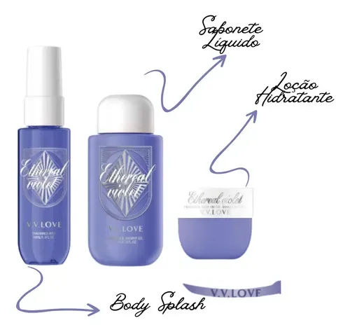 Set voiaj parfumat pentru femei cu body mist, cremă de corp și gel de duș En-Gross — Imaginea 2