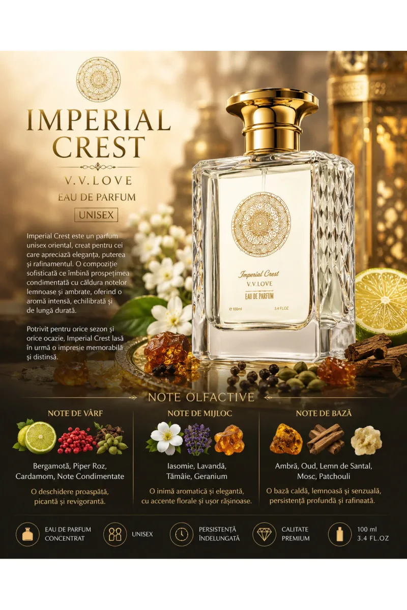 Parfum bărbați V.V.LOVE Imperial Crest 100 ml - Cod VL8901-97 — Görsel 3
