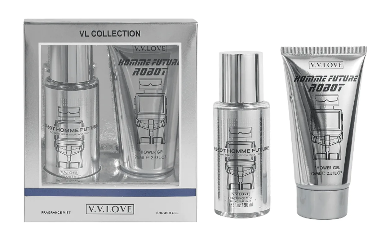 Set Cadou Dama Spray Parfumat pentru Corp 85 ml si Lotiune de Corp 75 ml Angro — Imaginea 1