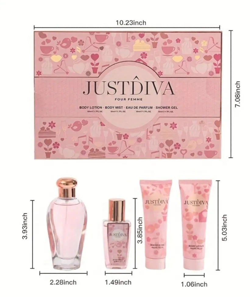Set cadou parfum femei cu body mist, lotiune si gel de dus VL1034 En Gros — Imaginea 2