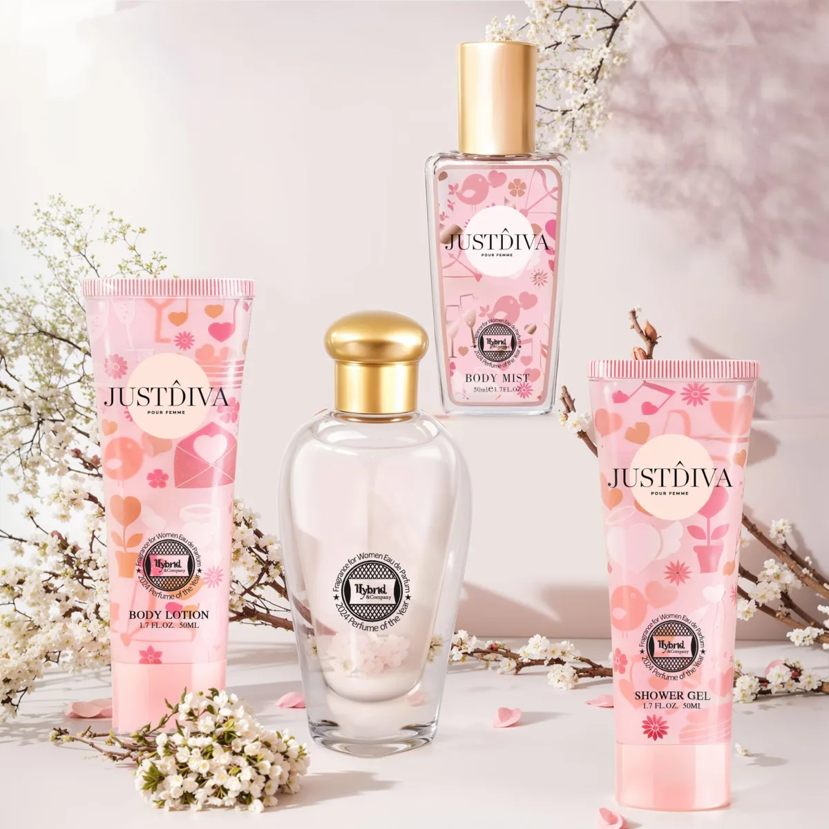 Set cadou parfum femei cu body mist, lotiune si gel de dus VL1034 En Gros — Imaginea 4