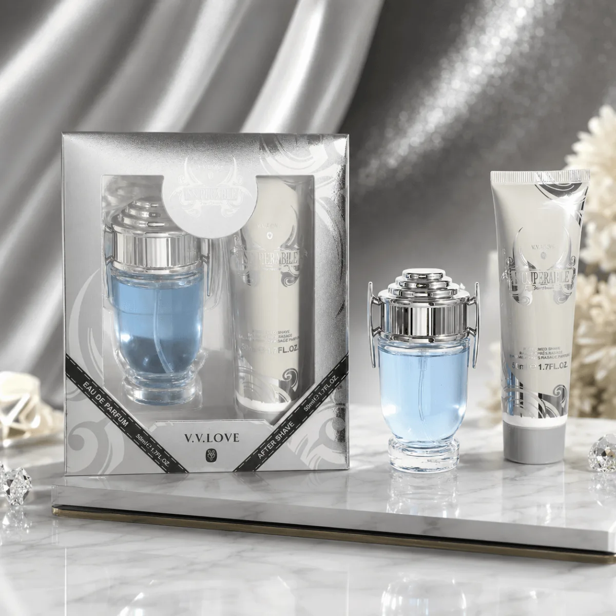 Parfum cadou barbati cu after shave V.V. Love set elegant En-Gross — Imaginea 1