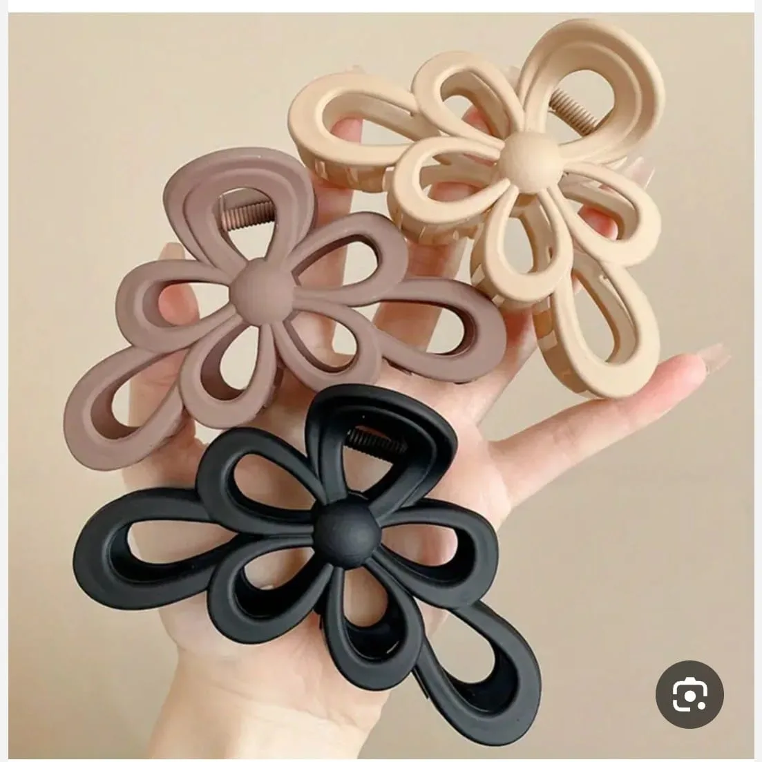 Clește de păr siliconat floare 12 buc/set G239 - diverse culori En Gros — Görsel 2