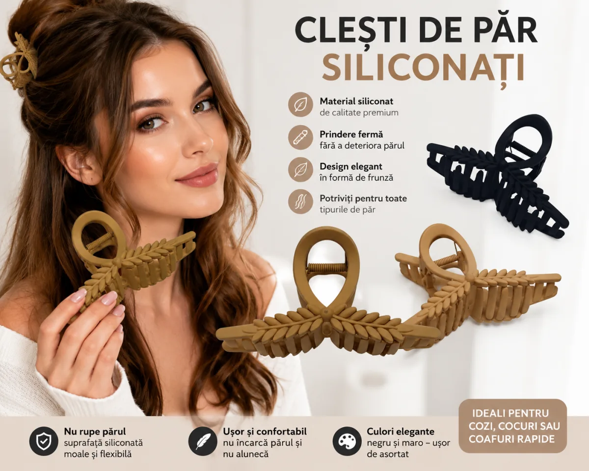 Clești de păr siliconați 12 bucăți set 6 culori En-Gross — Image 1
