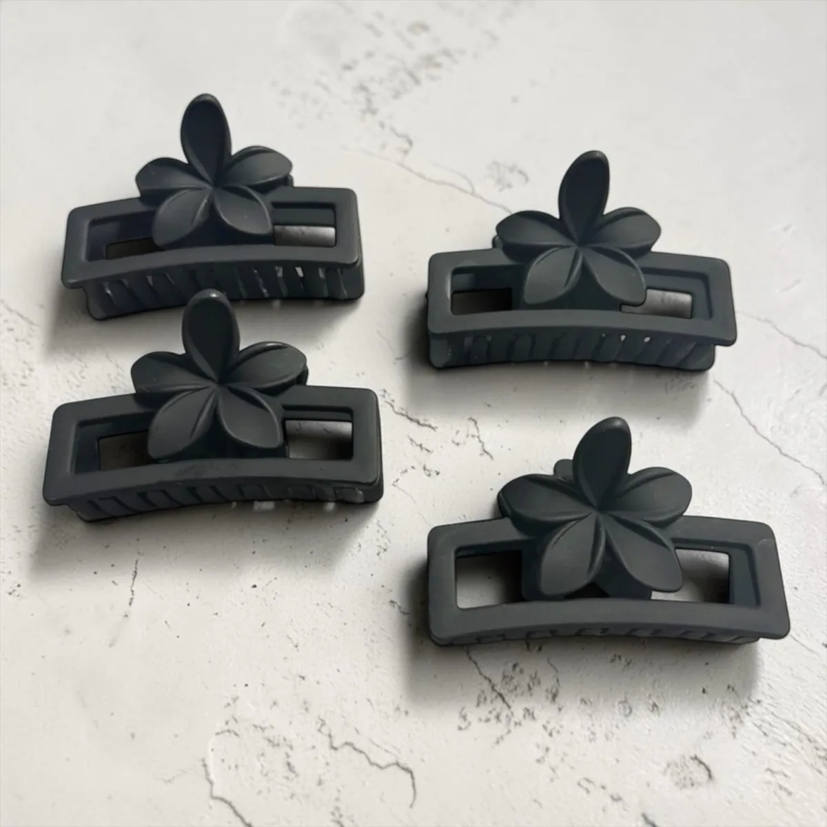 Clești de păr siliconați negri G450 - Set 12 bucăți Angro — Image 1