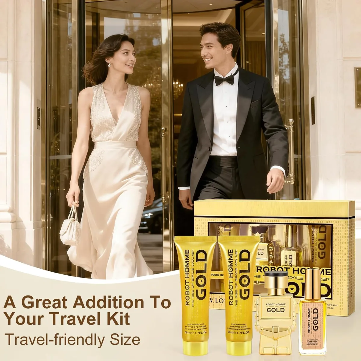 Set Cadou Bărbați 4 Produse - Parfum & Îngrijire - Cod VL1046 Angro — Imaginea 3