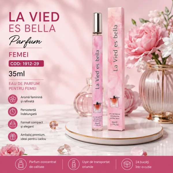 Parfum Damă 35 ml - Cod 1912-29 - 24 Buc/Cutie En-Gross
