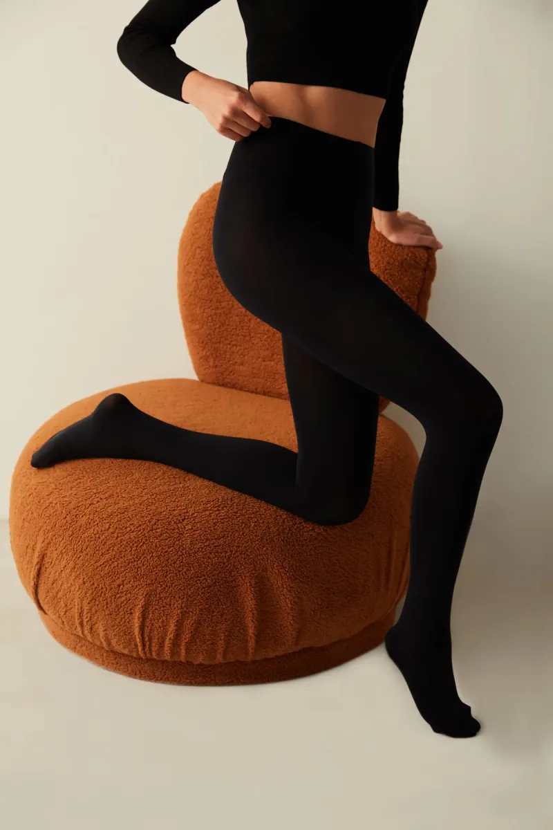 Penti Dres Engros Micro 200 DEN –Mat, Opac, Negru — Görsel 1