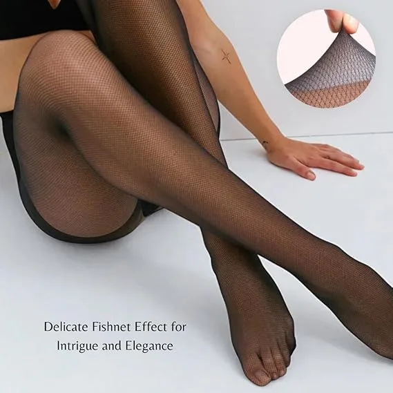 Penti Dres Engros Tul 15 DEN– Transparent, Plasă din Bumbac- Negru — Image 1