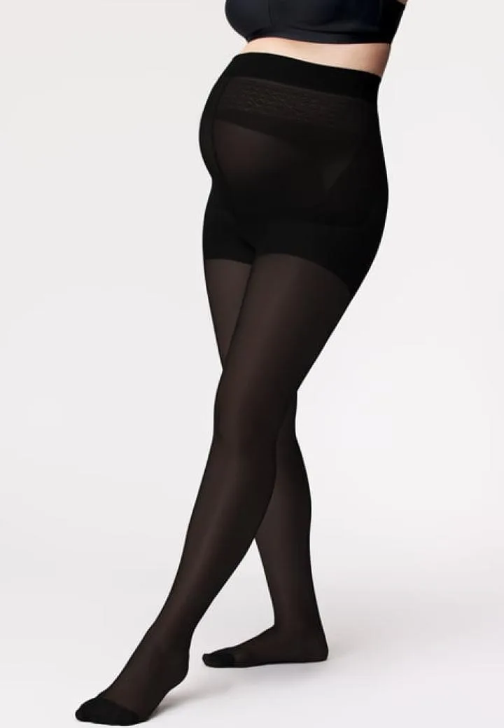 Penti Dres Engros, COTTON GRAVIDE'' 90 DEN, Negru — Image 1