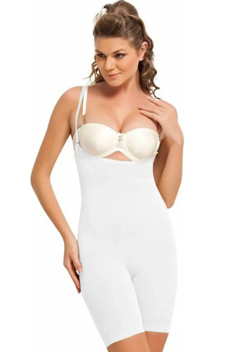 Body modelator cu picior, Engros Alb — Görsel 1
