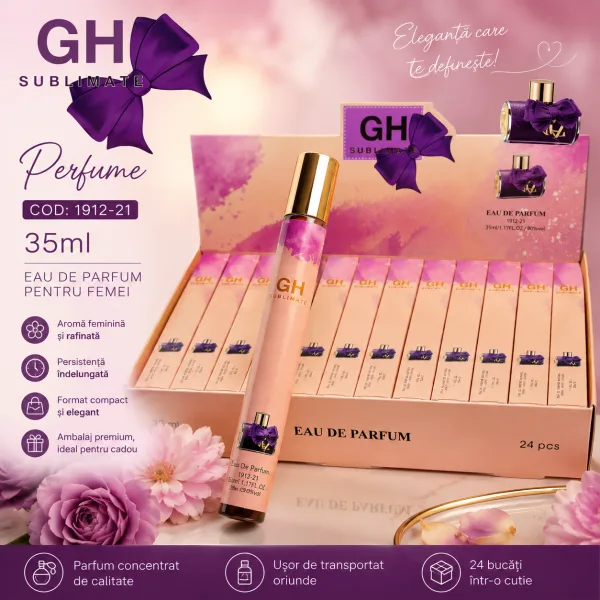Parfum Damă 35 ml - Cod 1912-21 - 24 Buc/Cutie Engros