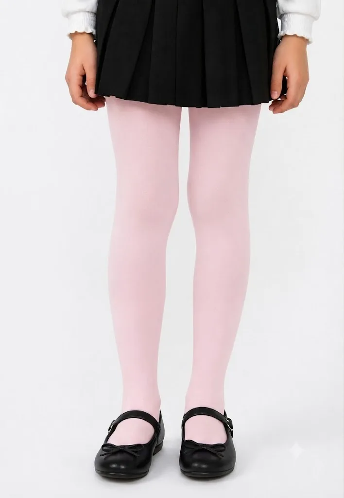Dres penti copii ,micro 40 den, mat, opac, roz Engros — Görsel 1