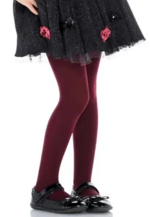 Dres penti copii ,micro 40 den, mat, opac, visiniu Engros