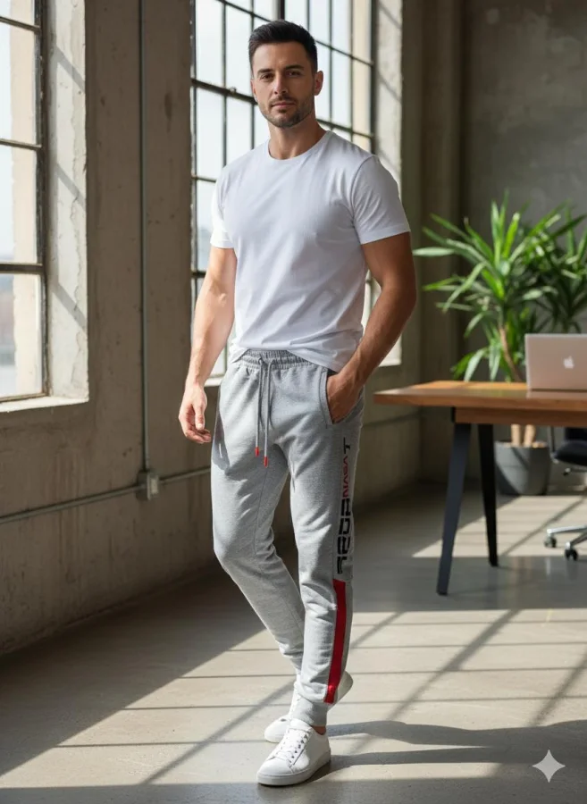 Pantaloni de sport barbat ,culoare gri,Engros
