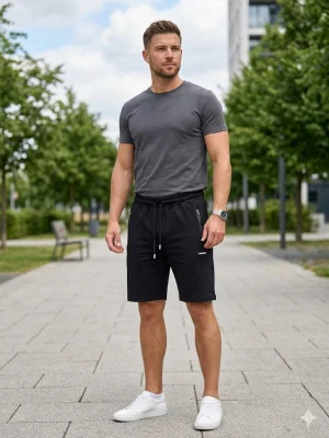Pantaloni Scurți Bărbați,culoare Negru, Engros
