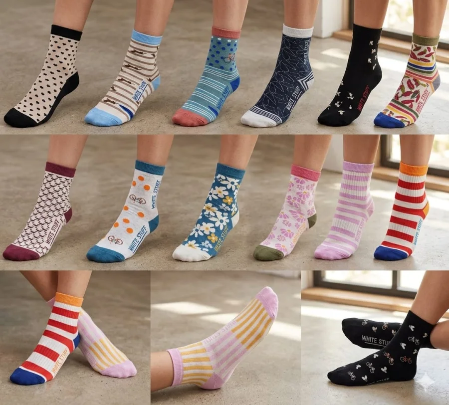 Șosete Damă Sport Serena – Colorate și Vesele Engros