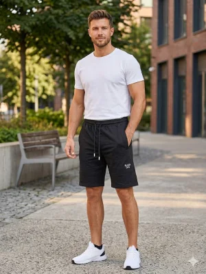 Pantaloni Scurți Bărbați,culoare Negru, Engros