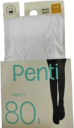 Dres fetițe Penti FANCY 80 den, culoare Alb, Engros