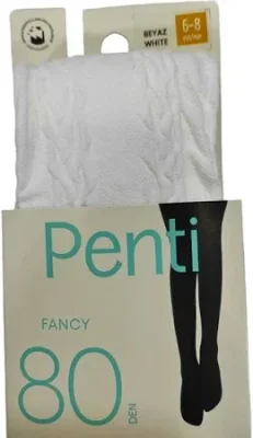 Dres fetițe Penti FANCY 80 den, culoare Alb, Engros