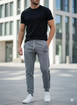 Pantaloni de sport barbat ,culoare gri,Engros
