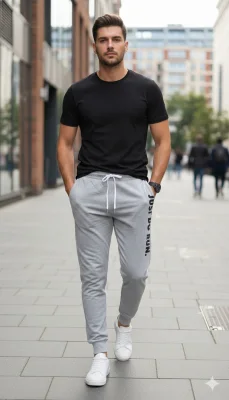 Pantaloni de sport barbat ,culoare gri ,Engros