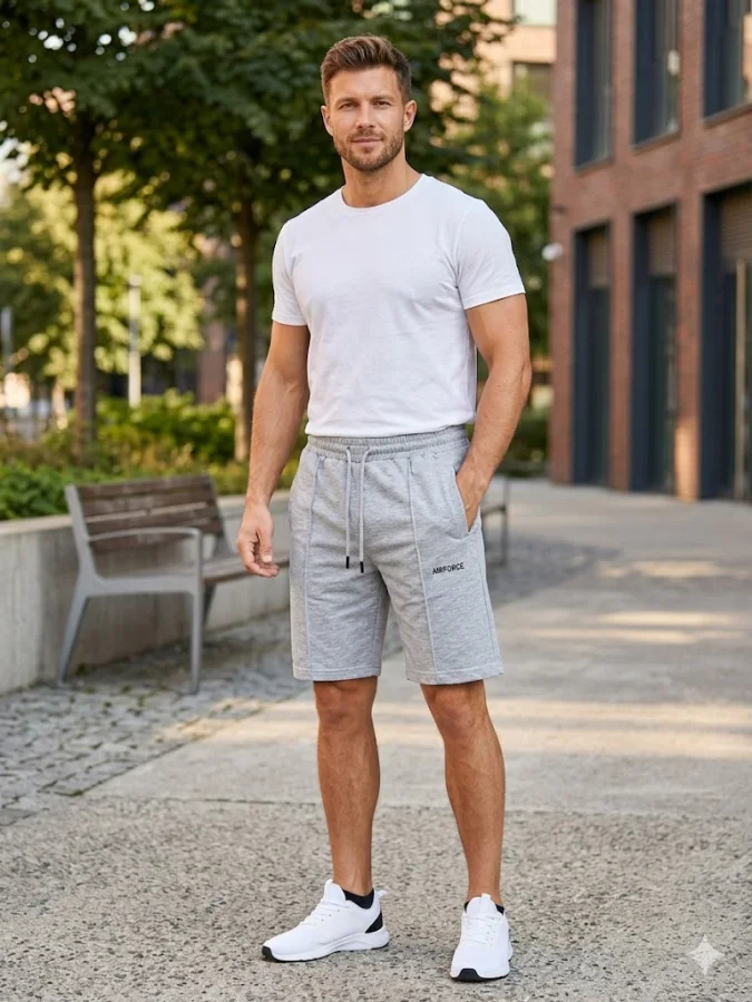 Pantaloni Scurți Bărbați,culoare Gri, Engros